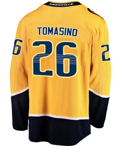 Nashville Predators Philip Tomasino 26 Home 2022 Stanley Cup Playoffs Breakaway Men Jersey - Gold - Robokeg