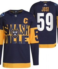 Nashville Predators Roman Josi 2022 Stadium Series Navy 59 Jersey Primegreen Jersey - Robokeg