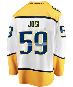 Nashville Predators Roman Josi 59 Away 2022 Stanley Cup Playoffs Breakaway Men Jersey - White - Robokeg