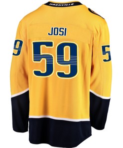 Nashville Predators Roman Josi 59 Home 2022 Stanley Cup Playoffs Breakaway Men Jersey - Gold - Robokeg