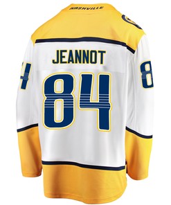 Nashville Predators Tanner Jeannot 84 Away 2022 Stanley Cup Playoffs Breakaway Men Jersey - White - Robokeg