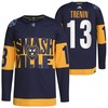 Nashville Predators Yakov Trenin 2022 Stadium Series Navy 13 Jersey Primegreen Jersey - Robokeg