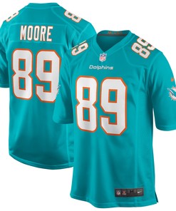 Nat Moore Miami Dolphins Game Retired Player Jersey - Aqua Nfl - Robokeg
