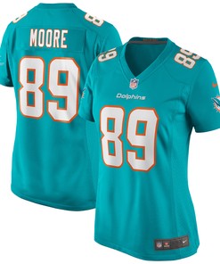 Nat Moore Miami Dolphins Womens Game Retired Player Jersey - Aqua Nfl - Robokeg