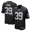 Nate Hobbs Las Vegas Raiders Game Jersey - Black Nfl - Robokeg