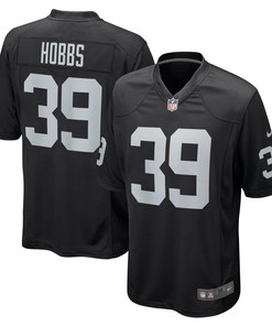 Nate Hobbs Las Vegas Raiders Game Jersey - Black Nfl - Robokeg