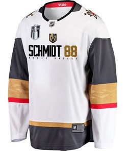 Nate Schmidt 88 Vegas Golden Knights Defensive Anchor 2023 Champions Stanley Cup Men Jersey - White - Robokeg