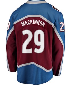 Nathan MacKinnon 29 Colorado Avalanche Stanley Cup 2023 Playoffs Patch Home Breakaway Men Jersey - Burgundy - Robokeg