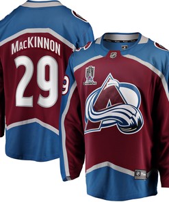 Nathan Mackinnon Colorado Avalanche Fanatics Branded 2022 Stanley Cup Champions Breakaway Patch Player Jersey - Burgundy Nhl - Robokeg