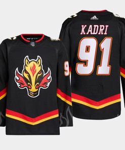 Nazem Kadri 91 Calgary Flames Black Jersey 2022-23 Blasty Alternate Primegreen - Robokeg