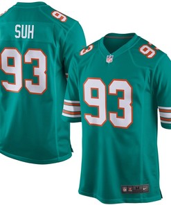 Ndamukong Suh Miami Dolphins Nike Alternate Game Jersey - Aqua - Robokeg