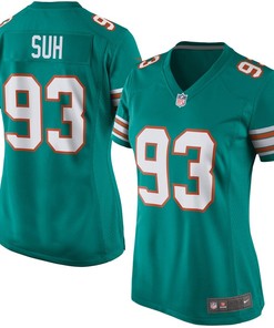 Ndamukong Suh Miami Dolphins Nike Womens Alternate Game Jersey - Aqua - Robokeg