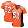 Netane Muti Denver Broncos Womens Game Player Jersey - Orange Nfl - Robokeg