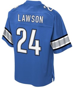 Nevin Lawson Detroit Lions Nfl Pro Line Historic Logo Player Jersey - Blue - Robokeg