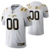 New England Patriots 2021 Nfl Golden Brandedition White Jersey Gift With Custom Name Number For Patriots Fans - Robokeg