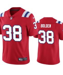 New England Patriots #38 Brandon Bolden Red Vapor Untouchable Limited Jersey - Mens - Robokeg
