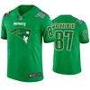 New England Patriots #87 Rob Gronkowski Jersey St. Patricks Day Kelly Green Lucky - Men - Robokeg