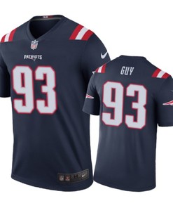 New England Patriots #93 Lawrence Guy Nike Color Rush Navy Jersey - Robokeg