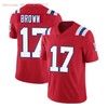 New England Patriots Antonio Brown #17 Nfl 2020 Red Jersey Jersey - Robokeg