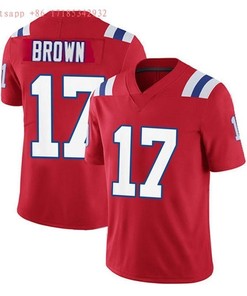 New England Patriots Antonio Brown #17 Nfl 2020 Red Jersey Jersey - Robokeg
