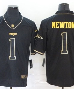 New England Patriots Cam Newton #1 Nfl 2020 Black Blue Jersey - Robokeg