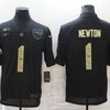 New England Patriots Cam Newton #1 Nfl 2020 Black Jersey - Robokeg