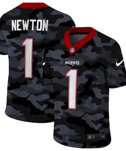 New England Patriots Cam Newton #1 Nfl 2020 Camo Black Jersey - Robokeg