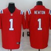 New England Patriots Cam Newton #1 Nfl 2020 Red Orange Jersey - Robokeg