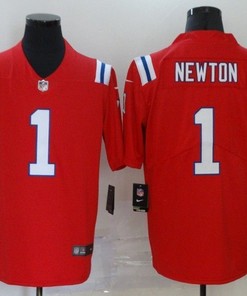 New England Patriots Cam Newton #1 Nfl 2020 Red Orange Jersey - Robokeg
