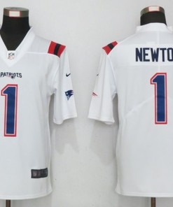 New England Patriots Cam Newton #1 Nfl 2020 White Jersey Jersey - Robokeg