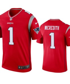 New England Patriots Cameron Meredith Red Inverted Legend Jersey - Robokeg