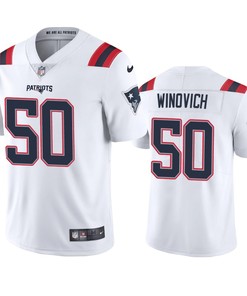 New England Patriots Chase Winovich White 2020 Vapor Limited Jersey - Mens - Robokeg