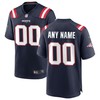 New England Patriots Custom Game Jersey Navy Custom Jerseys Nfl - Robokeg