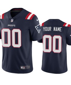New England Patriots Custom Navy 2020 Vapor Limited Jersey - Mens - Robokeg