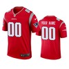 New England Patriots Custom Red Inverted Legend Jersey - Robokeg