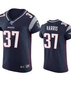 New England Patriots Damien Harris Navy 100th Season Vapor Elite Jersey - Robokeg