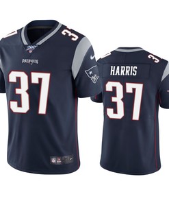 New England Patriots Damien Harris Navy 100th Season Vapor Limited Jersey - Robokeg