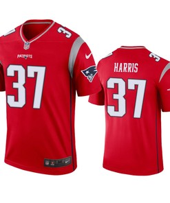 New England Patriots Damien Harris Red Inverted Legend Jersey - Robokeg