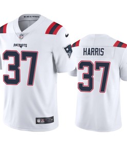 New England Patriots Damien Harris White 2020 Vapor Limited Jersey - Mens - Robokeg