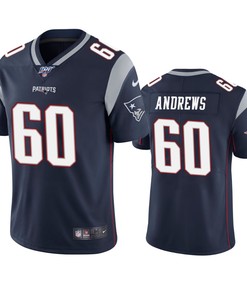 New England Patriots David Andrews Navy 100th Season Vapor Limited Jersey - Robokeg