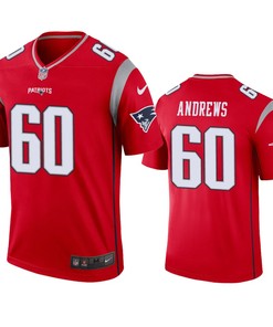 New England Patriots David Andrews Red Inverted Legend Jersey - Robokeg