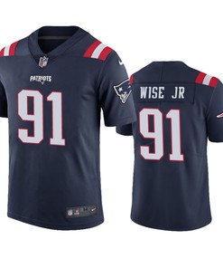 New England Patriots Deatrich Wise Jr. Navy Nike Color Rush Limited Jersey - Robokeg