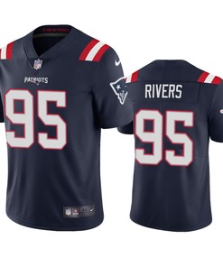 New England Patriots Derek Rivers Navy 2020 Vapor Limited Jersey - Mens - Robokeg