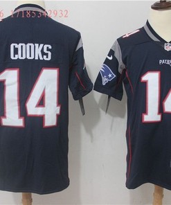 New England Patriots In Cooks #14 Nfl 2020 Navy Jersey Jersey - Robokeg