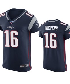 New England Patriots Jakobi Meyers Navy 100th Season Vapor Elite Jersey - Robokeg