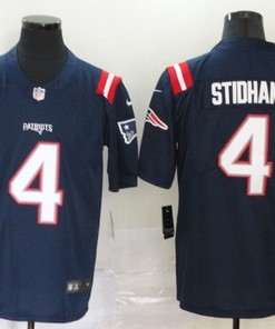 New England Patriots Jarrett Stidham #4 Nfl 2020 Navy Jersey Jersey - Robokeg