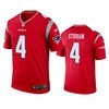 New England Patriots Jarrett Stidham Red Inverted Legend Jersey - Robokeg