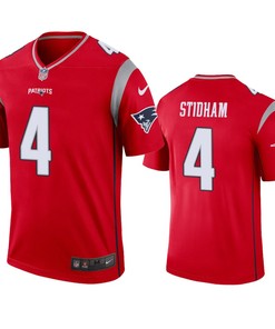 New England Patriots Jarrett Stidham Red Inverted Legend Jersey - Robokeg
