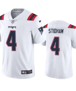 New England Patriots Jarrett Stidham White 2020 Vapor Limited Jersey - Mens - Robokeg
