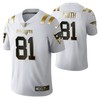 New England Patriots Jonnu Smith 81 2021 Nfl Golden Brandedition White Jersey Gift For Patriots Fans - Robokeg
